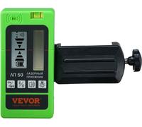 Receptor detector láser, alcance de 59 metros, con láser verde y haz rojo, y abrazadera