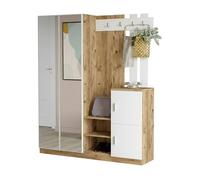 Recibidor con espejo incluido en madera noble