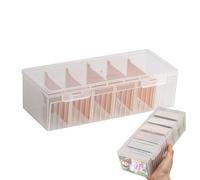 Recipe Card Box - Desktop Storage Organizer Case | Greeting Card Organizer Box | Multi-Purpose Wooden Holder For Kitchen, Home Office, School, Classroom, Bedroom, Living Room And Apartment Organizatio