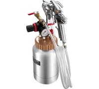 Recipiente a presión para pintura en aerosol, 2 litros. Pistola de pintura a presión con pulverizador, con boquillas de 1,8 mm y 3 mm. Juego de dos pistolas neumáticas centrales para pulverización, co