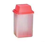 Recipiente Antidesbordamientos para Verduras en Vinagre - Tarro con Tapa para fácil de Abrir y Filtro para Jalapeños y Olivas sin BPA 11x11x20cm(pink)