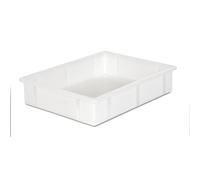 Recipiente apilable de plástico capacidad 10 l, L x A x H exteriores 445 x 345 x 90 mm