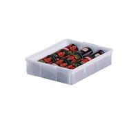 Recipiente apilable de plástico capacidad 9,4 l, L x A x H exteriores 428 x 307 x 88 mm