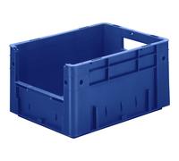 Recipiente apilable euronorma con asidero capacidad 17,5 l, L x A x H 400 x 300 x 210 mm, UE 4 unid.