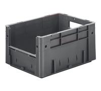 Recipiente apilable euronorma con asidero capacidad 17,5 l, L x A x H 400 x 300 x 210 mm, UE 4 unid.