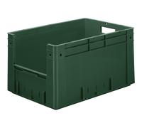 Recipiente apilable euronorma con asidero capacidad 60 l, L x A x H 600 x 400 x 320 mm, UE 2 unid.