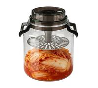 Recipiente de Almacenamiento para Encurtidos,5 L bote hermético con asa para almacenamiento | Guarda encurtidos - Para cocina, despensa, encimera y mostrador, alimentos, harina, azúcar y preparación d