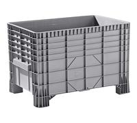 Recipiente grande de polietileno capacidad 550 l, 4 patas para acceso inferior