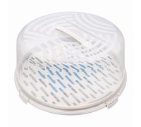 Recipiente para tartas blanco Branq con enfriador redondo 33cm modelo 1681