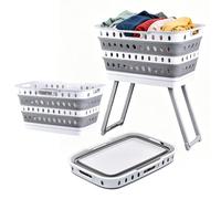 Recipiente sanitario industrial, cesta de lavandería plegable de alta capacidad, elevador de elevación integrado, protector de tela de alto polímero, contenedor de ropa con equipo de estudio de estilo