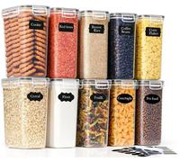 Recipientes herméticos de 2 litros, pack de 10, sin BPA, color , 2.0 litros x 10 unidades