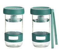 Recipientes para encurtidos, juego de 2 piezas, verde, Lékué