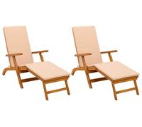 Recliner y tumbona plegable 2 pcs 55 x 146 x 91 cm