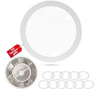 Recoge-pelos de desagüe para Pegar, 12 pzs, Compatible con desagüe de Ducha Viega Tempoplex año 2006 - en la actualidad, Adhesivo para colador desechable, Filtro de Pelo Autoadhesivo para desagüe