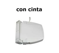 Recogedor Persiana Abatible para Montaje en Superficie con Cinta,Enrollador Persiana en Plástico color blanco,cm,fespu