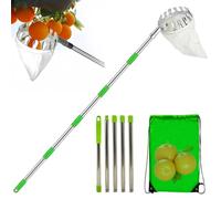 Recolector de frutas - Dispositivo de de cesta, Herramienta de | Poste Extensible, recolector portátil ligero, accesorio de patio agrícola de alta calidad | Robusto para la recogida