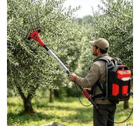 Recolector Eléctrico de Frutas con Pértiga para Almendros, Pértiga 600W | pértiga telescópica de 2 a 3 m, batería de 12 V y 4 Ah, carga de 2 a 2,5 horas, para huertos y explotaciones agrícolas