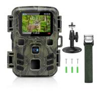 RecorCam Camara Caza Nocturna 20MP 1080P Camara Fototrampeo Detección de Movimiento Pantalla LCD de 2.0 Cámara Caza Nocturna Infrarrojo y Impermeable IP65 Camara Trampa, No Incluye Tarjeta de Memoria