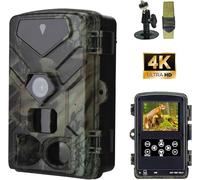 RecorCam Camara Fototrampeo 50MP 4K HD, Camara de Caza Nocturna IR 850 NM, Cámaras Fototrampeo Captura Fotográfica 0,2 S, Impermeable IP65, Cámara de Caza Tarjeta de Memoria No Incluida. (HC883A)