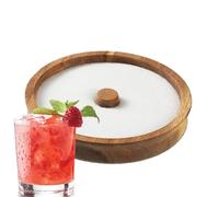 Recortador de sal para cócteles | Moldeador de sal de madera para cócteles | Herramienta de comedor de cocina para bebidas, mezcla, entretenimiento, , exhibición, apartamento, dormitorio