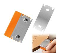 Recortadora De Bordes Para Carpintería，Recortadora De Mano Portátil Con 1 Cuchilla De Repuesto, Herramienta Para Recortar Chapa, Cepillo De Mano Antideslizante Para Madera Pvc Abs (Naranja)