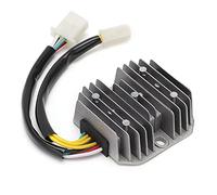 Rectificador de regulador de voltaje de 12V Regulador de voltaje eléctrico de 7 cables Aleación de aluminio de doble enchufe + ABS para ciclomotor de scooter ATV 12V