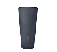 Recuperador de agua de polietileno capacidad 220l gris 58x120x58 cm