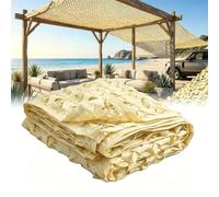 Red de Camuflaje 4x6m Beige para Interior Exterior Tela Oxford 210d Tela de Malla para Protección Solar Red Camuflaje de Privacidad Varios Tamaños y Diseños para Decoración Caza Patio Campamento