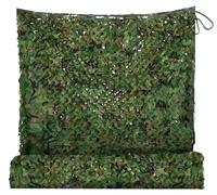 Red de camuflaje - Red de protección solar - Estampado de jungla - Red de cobertura para coche y camping, 4 x 6 metros - Juego de 2 unidades