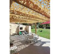 Red de Camuflaje Reforzada con Cable de Acero - Protección Duradera para Exterior, Ideal para Pérgolas, Áreas de Juego y Equipos Militares (Arena, 4x6)