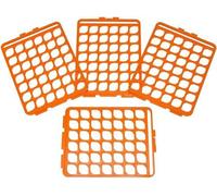 Red de limpieza para tornillos de sujeción en estanterías para tubos de ensayo, de 10-13 mm, color naranja, cartón, paquete de 4 unidades