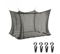 Red de plagas al aire libre, toldo grande de 300 x 300 x 250 cm, pantalla portátil para camping, jardín, patio, refugio portátil (negro)