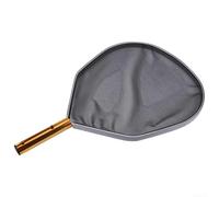 Red de skimmer de piscina de mano con malla ultrafina para piscinas, spas y acuarios, rastrillo de hojas con marco de plástico para una eliminación eficiente de escombros, color negro