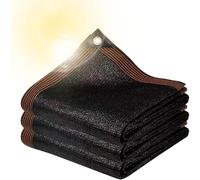 Red de Sombreado Invernadero con Ojales 10x10m/32.8x32.8ft, Red de Sombra Protección Solar Resistente, Malla Sombreadora Fácil de Colgar Exterior, para Patios, Terraza, Balcón, Jardín, Piscina