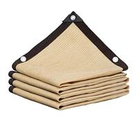 Red De Sombreo para Invernaderos Red De Sombreado del 85-95% para Exteriores A Prueba De Rayos UV con ProteccióN De Esquinas De Plantas Rectangular. (Beige 12-Pin / 2m * 11m / 6.6ft * 39.4ft)