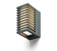 RED - DESIGN RENDL RENDL CLAIRE: Aplique de pared, color antracita, pantalla de acrílico blanco opaco, 230 V, LED, 6 W, IP54, 3000 K, R13563