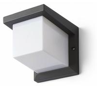 RED - DESIGN RENDL RENDL HIDE SQ, aplique de pared, color antracita, 230V, casquillo E27, 13W, IP44, referencia R12560