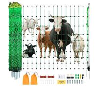 Red eléctrica VEVOR, 127 cm de alto x 49 m de largo, red para cercas de ganado con postes y estacas, mallas para cercas de cabras, ovejas, ciervos, cerdos, perros, cercas eléctricas para patios, jardi