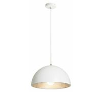 RED - Lámpara colgante DESIGN RENDL RENDL CARISSIMA 40, color blanco mate/gris plateado, 230V, casquillo E27, 42W, referencia R13048