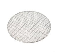Red redonda de acero inoxidable para barbacoa para camping y hogar, bandeja de horno con calentamiento uniforme, soldaduras suaves, fácil de limpiar, plata (disponible en varios tamaños) (20 cm)