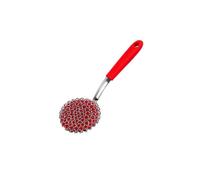 (Red Round Head) 3-in-1 Chainmail Grill Scrubber,Chain Mail Grill Scrubber Cast Iron,Hairless