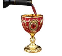 Red Wine Glasses Vintage 2.7x1.6x1.6inch European Metal Stem Flutes | 30ml Liquor Shot Glass Whiskey 2.7x1.6xCup For Cocktail Tequila Brandy Sake Bourbon Drinks Bar Party Dinners Kitchen Birthday