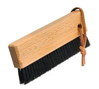 Redecker Cepillo para pantalla de mosca, cerdas rígidas, mango de madera de haya engrasado, lazo para colgar de cuero, fabricado en Alemania