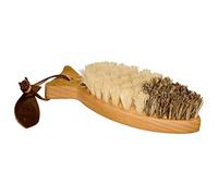 Redecker Cepillo para verduras con forma de pez con correa de piel