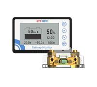 Redodo 500A Monitor de Batería con Shunt, Medidor de Batería Rango de Voltaje 8V~120V, Cable Blindado de 20ft, Compatible con Baterías de Gel, Plomo Ácido, LiFePO4 Batería