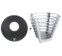 Redonda Canasto para Fuego Parrilla Receptáculo de + Placa Feuerplatte Grillring