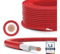 RedStar24 Premium Solar Cable 4mm² Rojo - 10m - resistente a los rayos UV, flexible, cable fotovoltaico, cable PV, cable de conexión solar para panel solar, inversor y regulador de carga, duradero