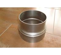 Reductor de 300 a 250 mm para tubo de horno. Adaptador de transición, acero pulido