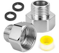 Reductor de acero inoxidable 304, 3/4 a 1/2 pulgadas AG/IG, paquete de 2