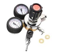 Reductor de presión regulador de presión CO2 dióxido de carbono reductor de presión Dual Manómetro W21.8 R134A A/C Regulador de presión para cerveza, dispensador de cerveza